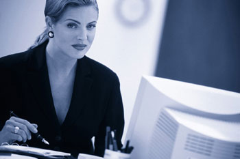 Business woman - IT consulting for all your data recovery, spyware, and network needs