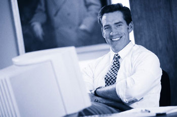 Business man - IT consulting for all your data recovery, spyware, and network needs